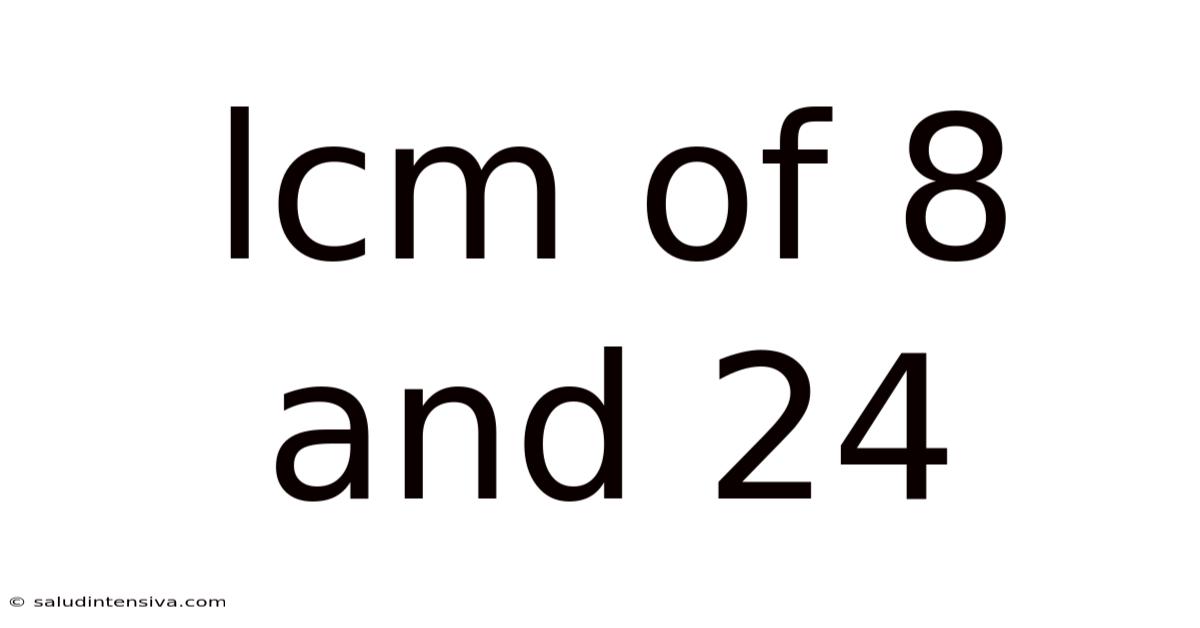 Lcm Of 8 And 24