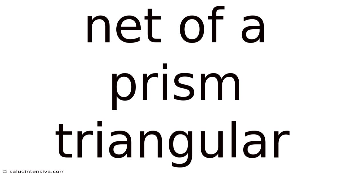 Net Of A Prism Triangular