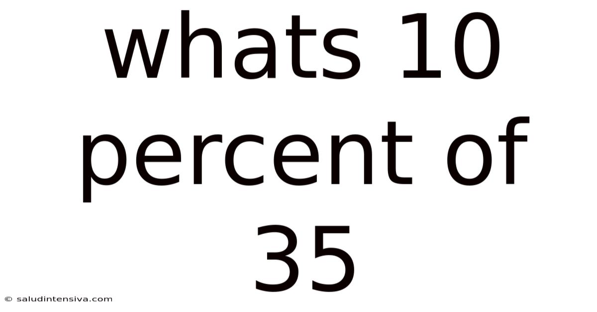 Whats 10 Percent Of 35